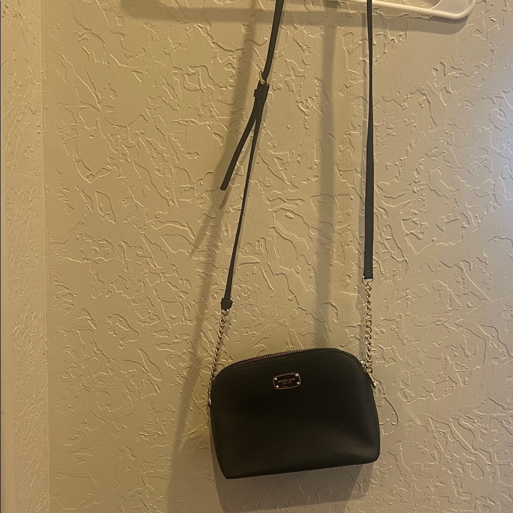 MICHAEL Michael Kors Black Crossbody Bag with Gold Chain